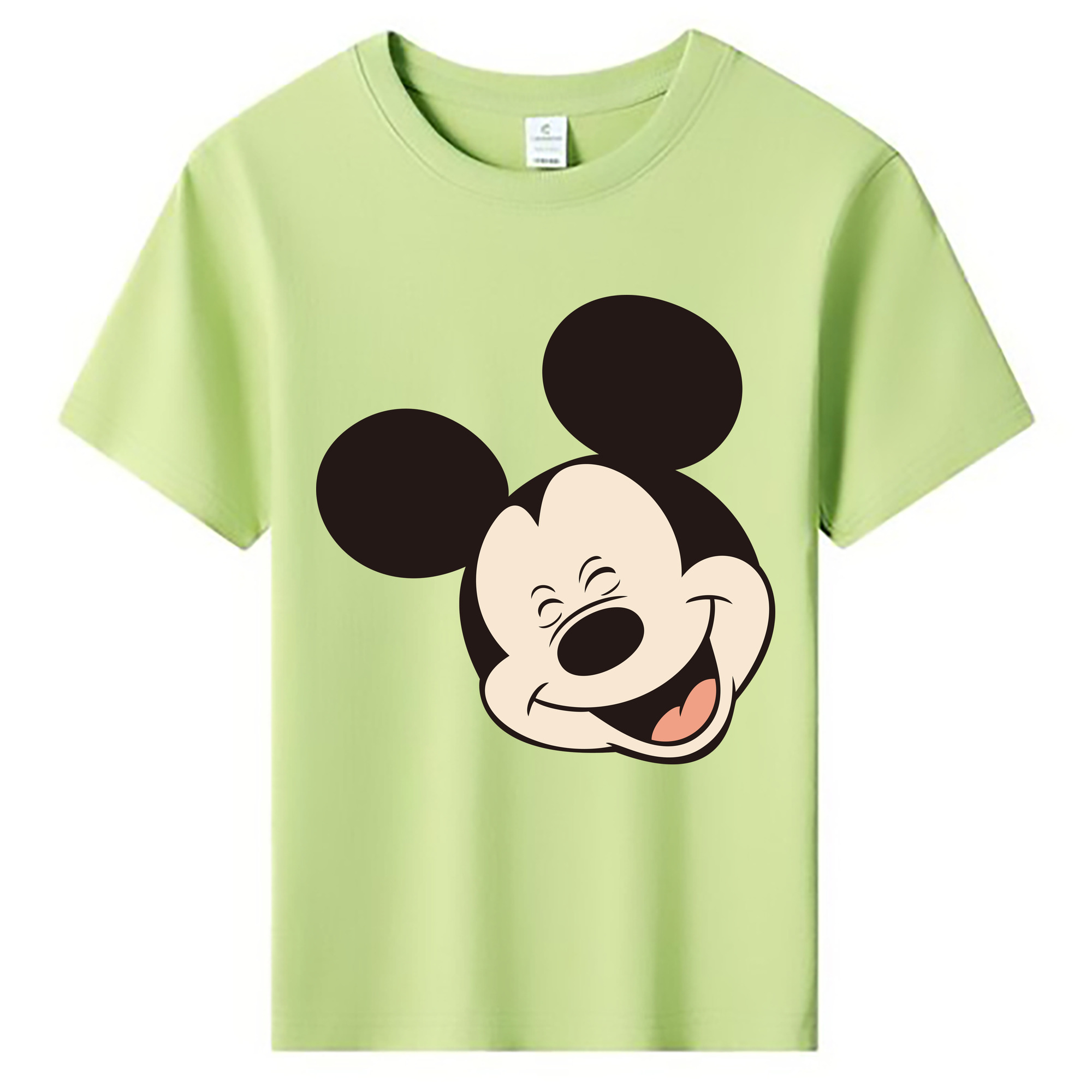 ミッキーマウス Mickey Mouse 綿100％キッズTシャツ（フロントプリント）